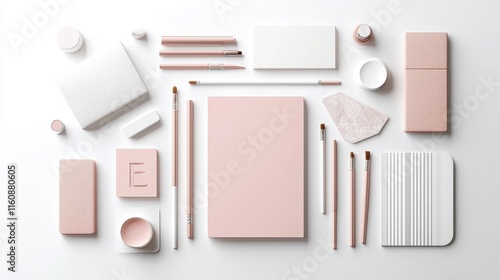 Elegant and Smooth 3D Branding Mockup for Creative Showcase photo