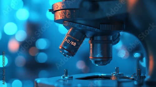 close up of a microscope