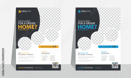  Real Estate flyer design layout.