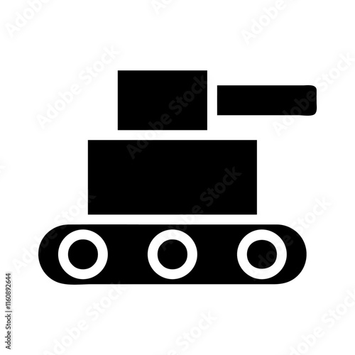 Tank icon. Concept of military, war, and army.