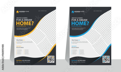  Real Estate flyer design layout.