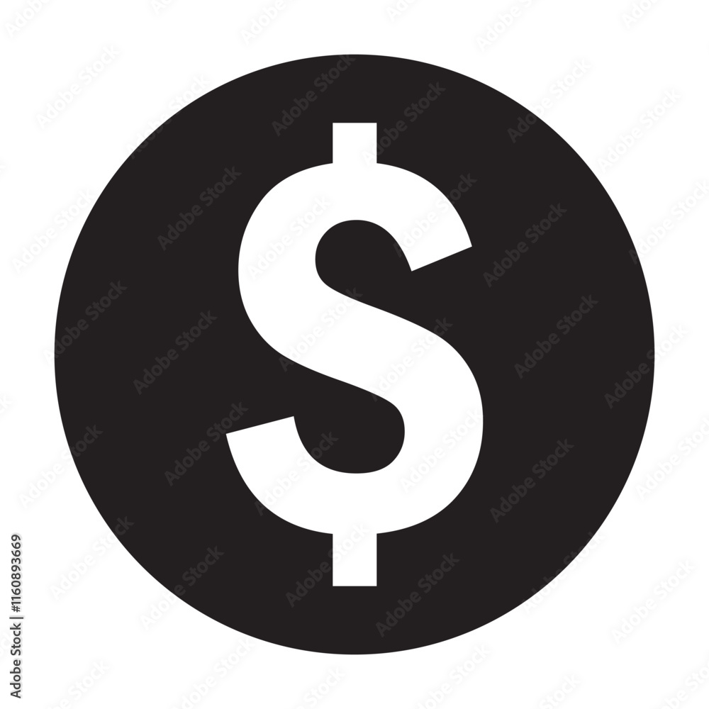 Dollar icon, dollar coin. Black Line USD Dollar money currency icon clipart in vector USA money for business, finance, web site interface, infographic decoration elements vector illustration. Dollar icon, dollar coin. Black Line USD Dollar money currency icon clipart in vector USA money for business, finance, web site interface, infographic decoration elements vector illustration.