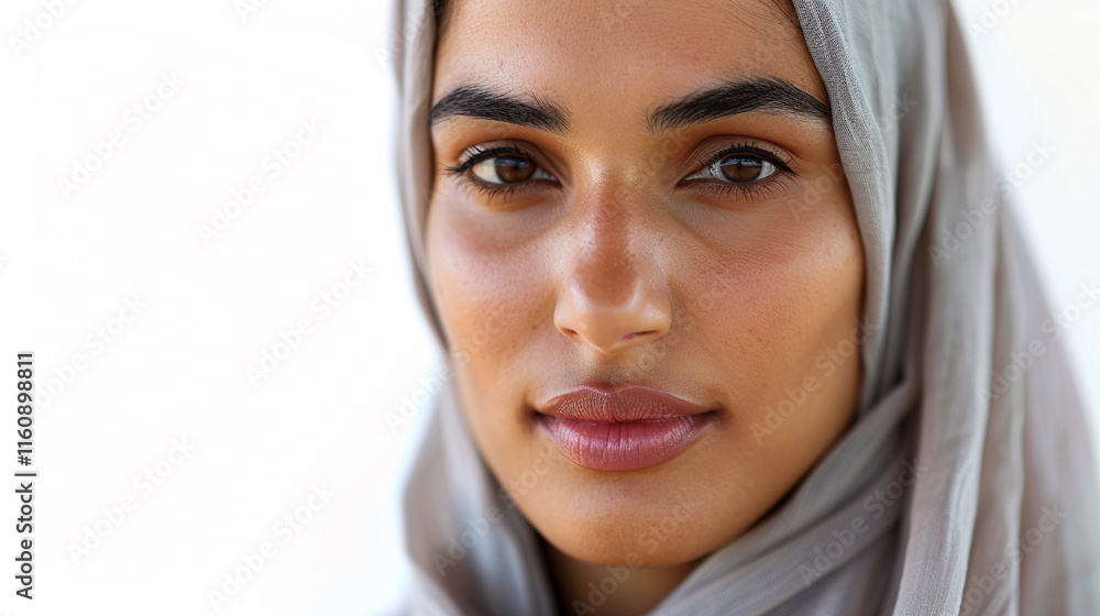 Arab woman on an isolated white background, object focused, png, stock image, hd quality, natural look Arab woman on an isolated white background, object focused, png, stock image, hd quality, natural look