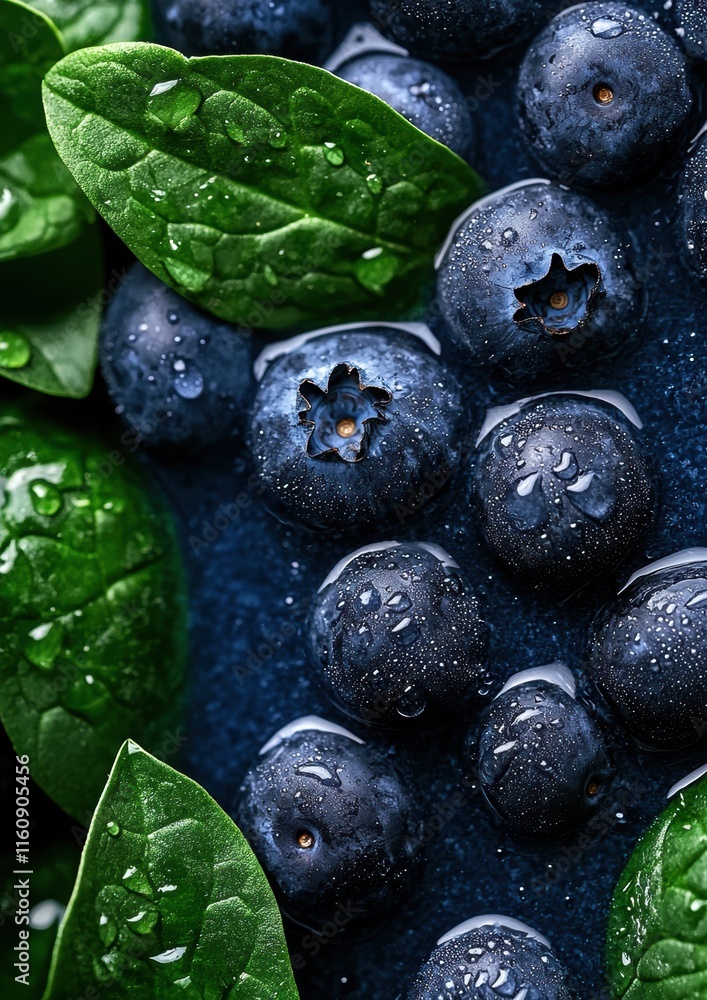 A close up of blueberries with their stems still attached A close up of blueberries with their stems still attached