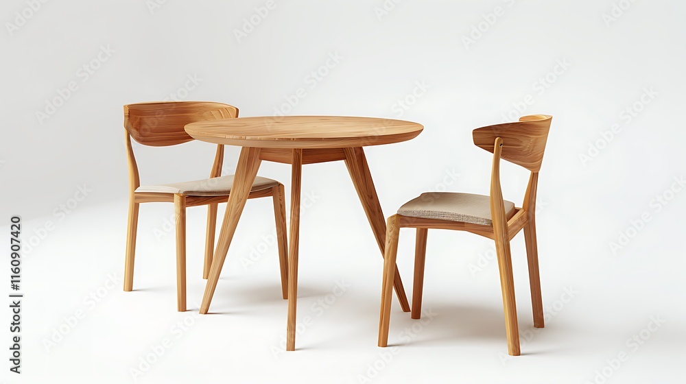 Minimalist Office Chair and Wooden Desk Set
Minimalist Office Chair and Wooden Desk Set