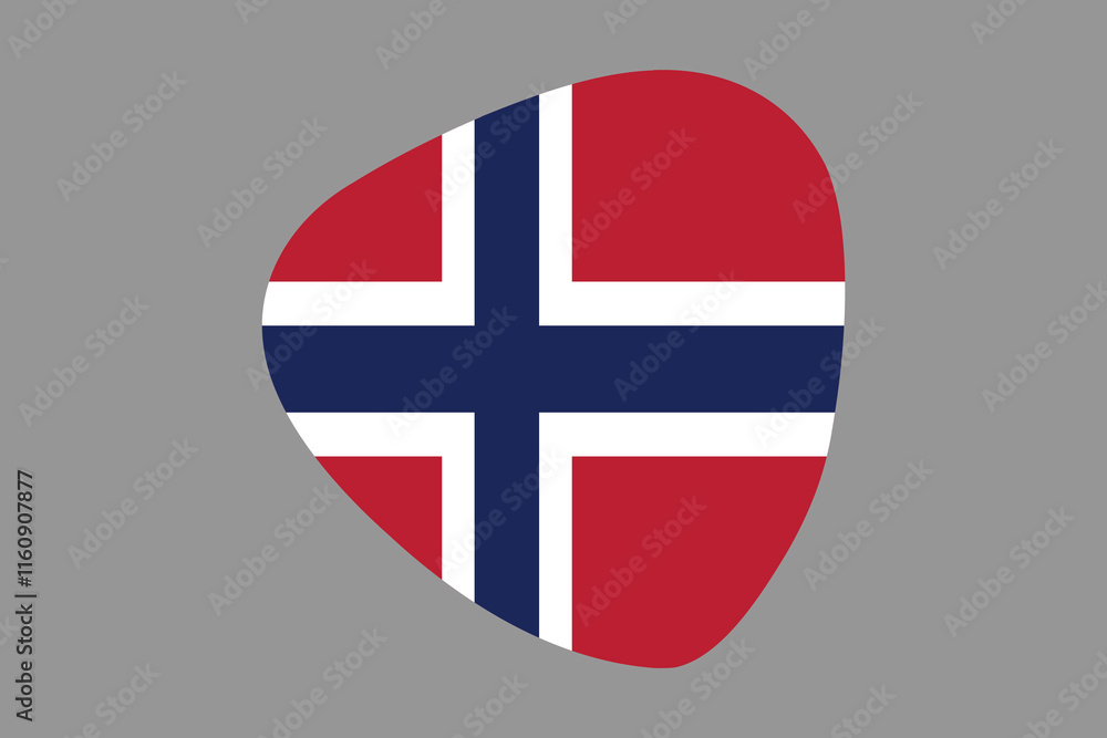 Obraz premium Norway flag sign, Norway flag vector graphic, Norway country flag is a symbol of freedom, National Norway flag, vector illustration 