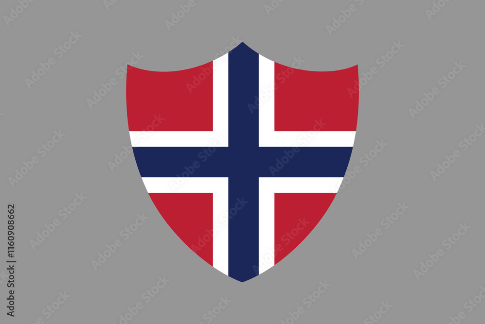 Obraz premium Norway flag sign, Norway flag vector graphic, Norway country flag is a symbol of freedom, National Norway flag, vector illustration 