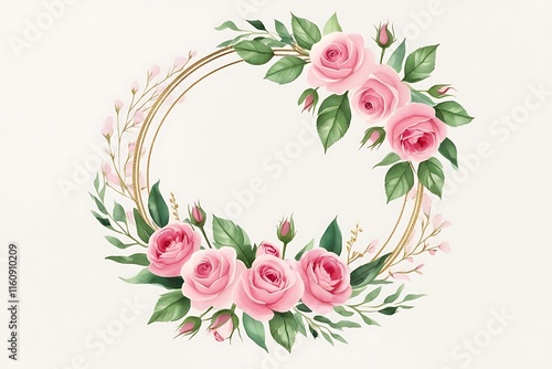 Hand painted watercolor flower background