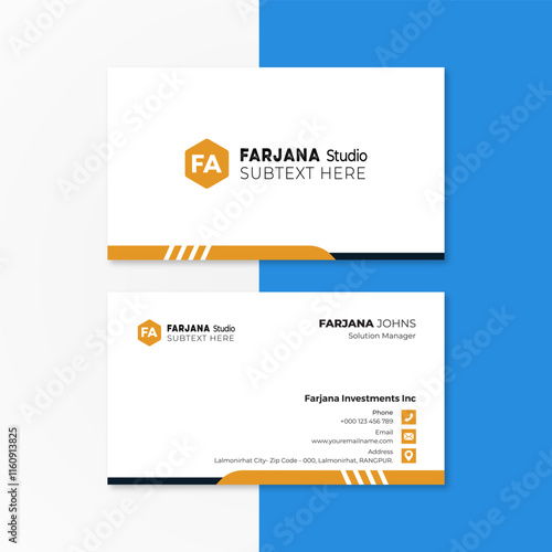 Professional creative business card Design template