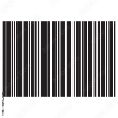 Bar code isolated on white background. Realistic barcode icon. Simple barcode isolated. Trendy bar code for web icon.