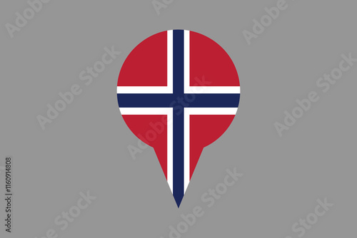 Free Download Norway flag with location sign, Flag of Norway national country symbol illustration Vector, Rectangle Norway flag illustration, Flat vector illustration
 - GFXLoad
