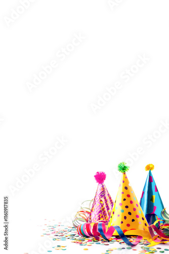 Partyhut, Konfetti, Hintergrund 