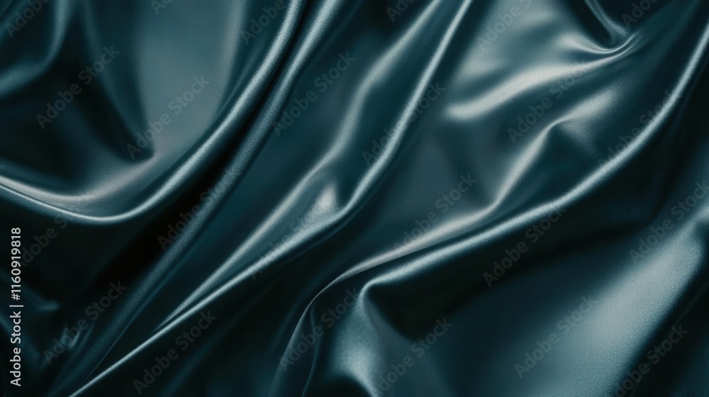 Fototapeta premium luxurious silky fabric background with smooth reflective surface featuring elegant draping and sophisticated metallic sheen in natural light
