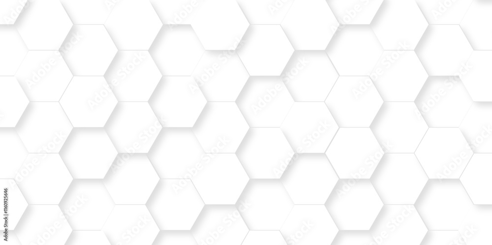 Minimal white hexagonal hexagon modern technology creative emboss light honeycomb polygonal web. abstract geometric science and mosaic tile with template web texture background. Minimal white hexagonal hexagon modern technology creative emboss light honeycomb polygonal web. abstract geometric science and mosaic tile with template web texture background.
