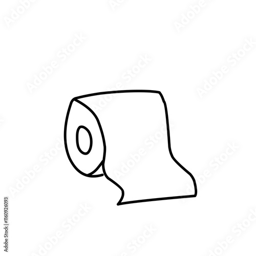 toilet paper outline