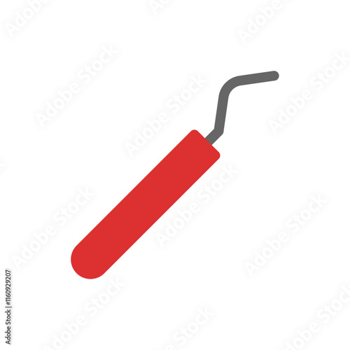 Dental scaler for teeth cleaning. Concept of oral hygiene and dental care.