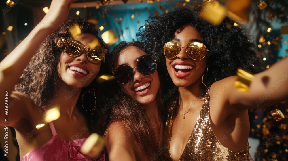 beautiful women celebrating at a party beautiful women celebrating at a party
