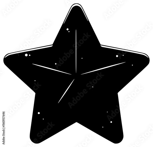 Vector icon of star