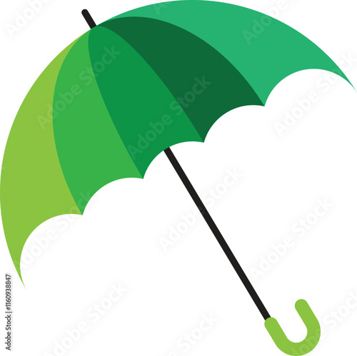 green umbrella icon