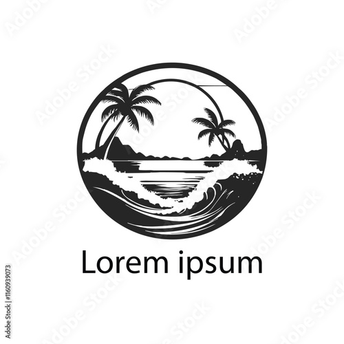 "Coastal Sea Beach Logo"
"Tropical Beach Logo Design"