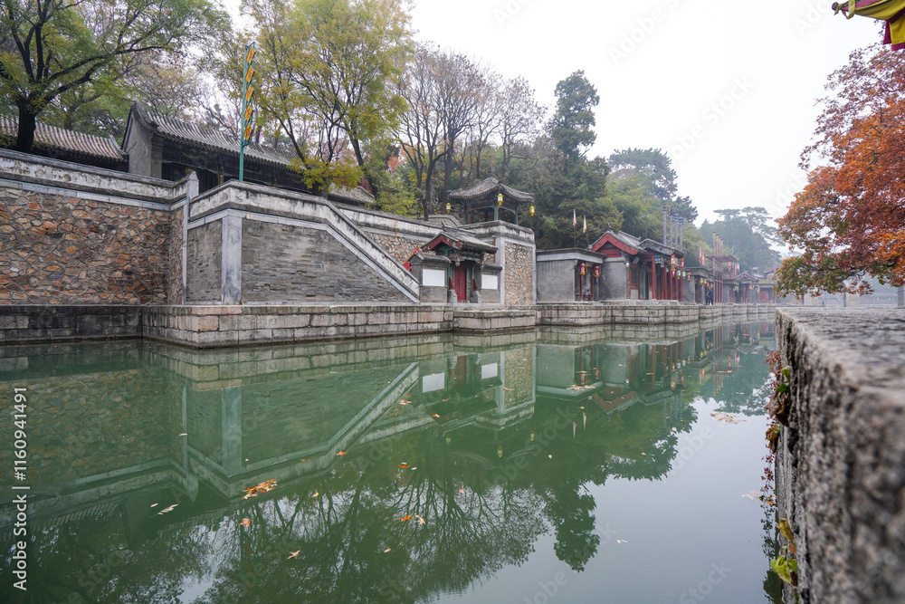 Scenery of Suzhou Street, Summer Palace, Beijing.
