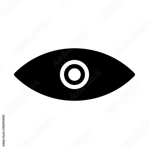 Human eye icon. Concept of vision, sight, and surveillance.