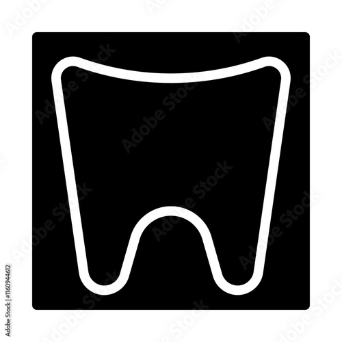 Tooth icon. Concept of dental health, care, and hygiene.