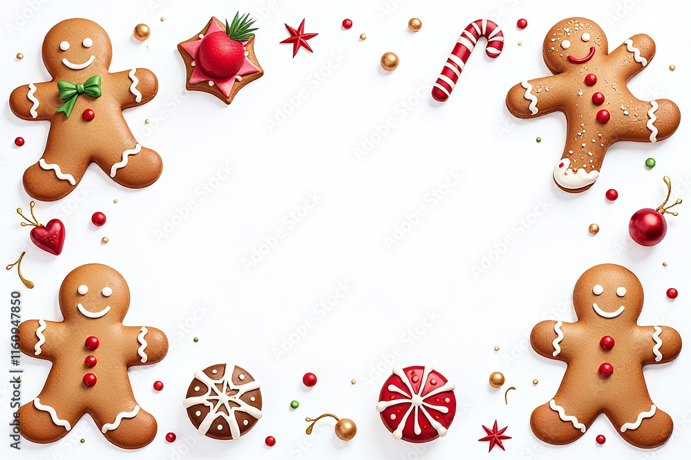 gingerbread cookies set watercolors sweets create holiday sweet christmas menu space text gingerbread cookies set watercolors sweets create holiday sweet christmas menu space text