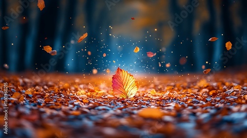 Golden Trees Adding Warmth to Tranquil Autumn Forest Path Background