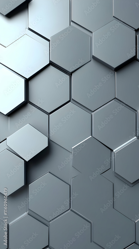 Abstract 3D Hexagon Background Abstract 3D Hexagon Background