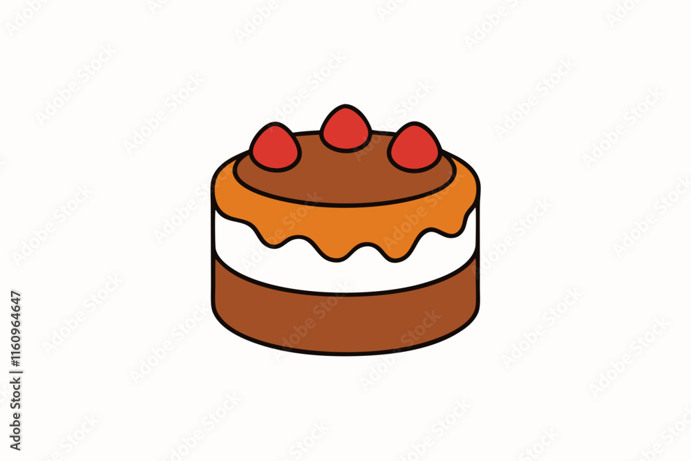 cake food vector illustration cake food vector illustration