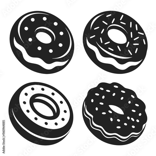 Donuts food  vector illustration