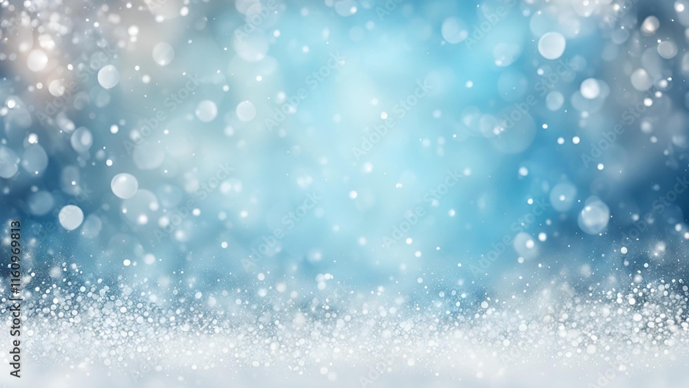 A festive greeting card illustration background featuring a soft blue and silver hue, adorned with shimmering sparkles, perfect for Christmas and New Year wishes A festive greeting card illustration background featuring a soft blue and silver hue, adorned with shimmering sparkles, perfect for Christmas and New Year wishes
