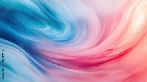 Wallpaper Mural Soft swirling colors of blue and pink create a calming abstract background. Torontodigital.ca