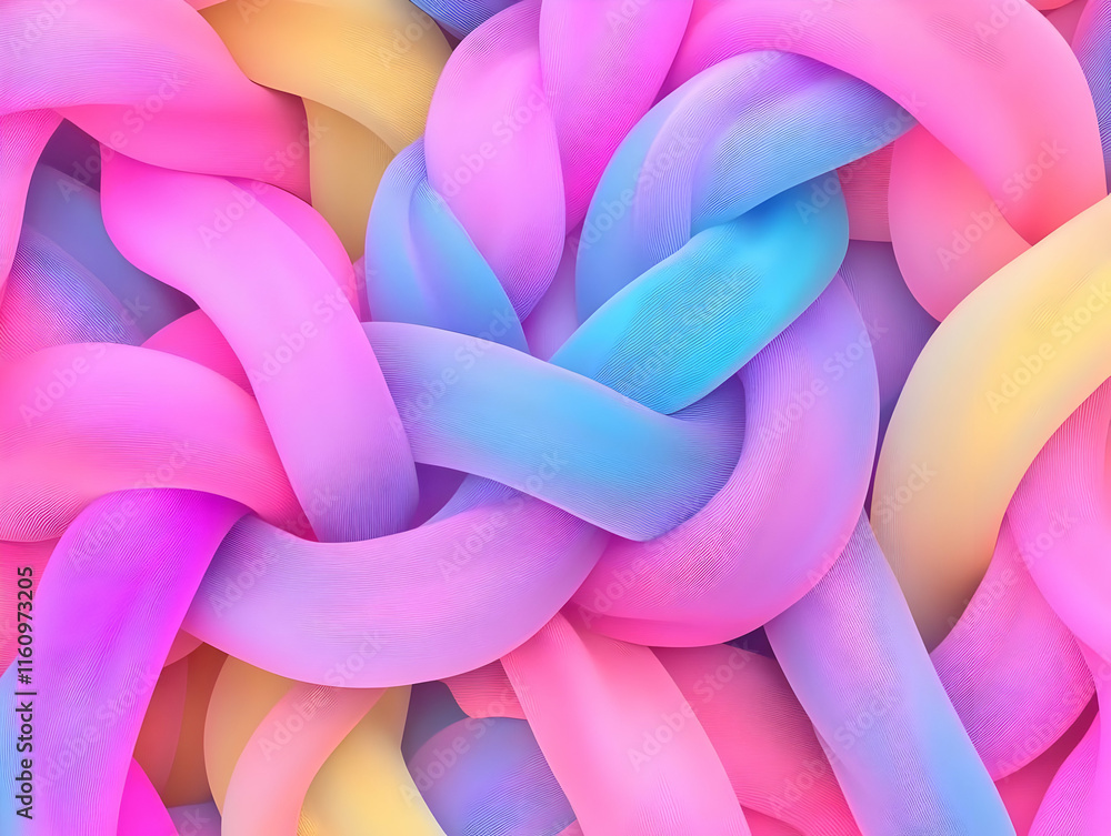 Abstract 3D Pastel Wave Background Abstract 3D Pastel Wave Background