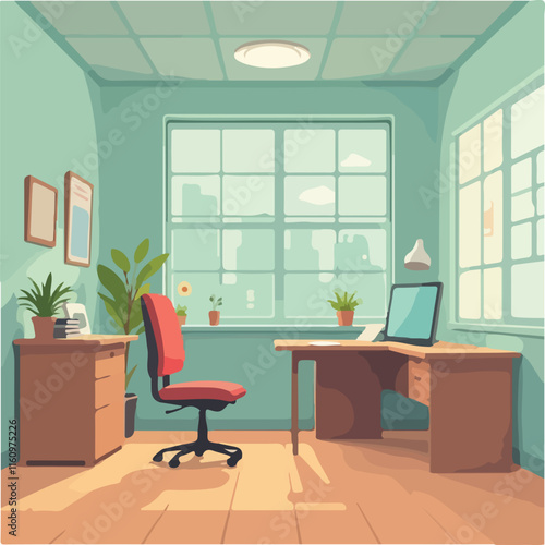 Teacher in Staff room vector design, Staff room illustration vector design