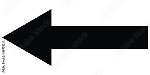 Black long arrow icon vector. Black arrow. Long arrow isolated in white background. Vector design illustration, eps 10