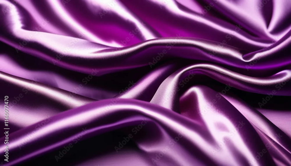 Obraz premium Purple draped satin as a background.