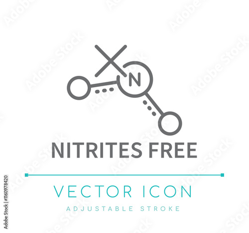 Nitrites Free Line Icon