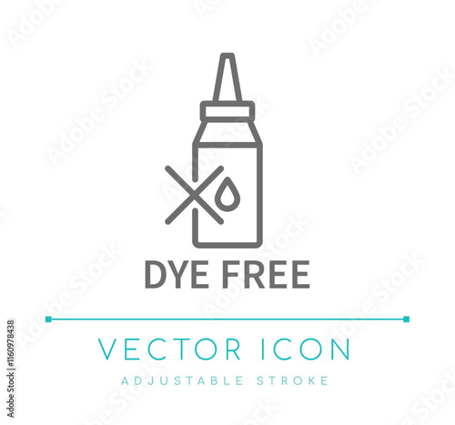 Dye Free Line Icon