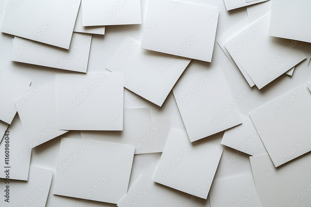 custom made wallpaper toronto digitalBlank sheets of paper scattered across a flat surface in a creative workspace