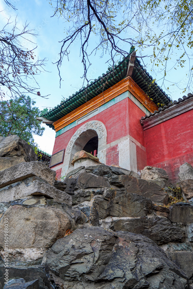 Shanxian Temple Gate of Summer Palace in Beijing.