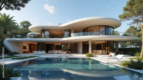 Wallpaper Mural Stunning Modern Architectural Masterpiece with Unique Design and Elegant Details Torontodigital.ca