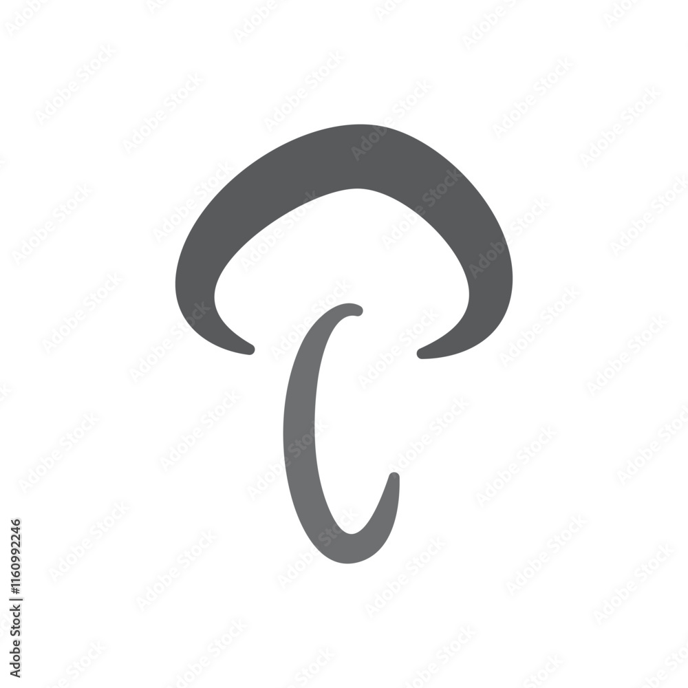 Naklejka premium Mushroom Logo Template Icon