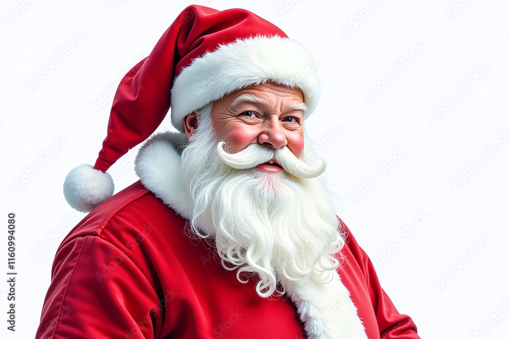 watercolor santa claus isolated white background traditional style watercolor santa claus isolated white background traditional style