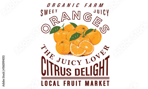 Organic farm poster design. Orange art. Summer food poster design. Orange fruit set. Fresh lemon fruit print. Nature fruit club print design. Organic food artwork for for t-shirt.