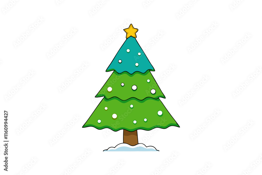 Fototapeta premium christmas tree vector