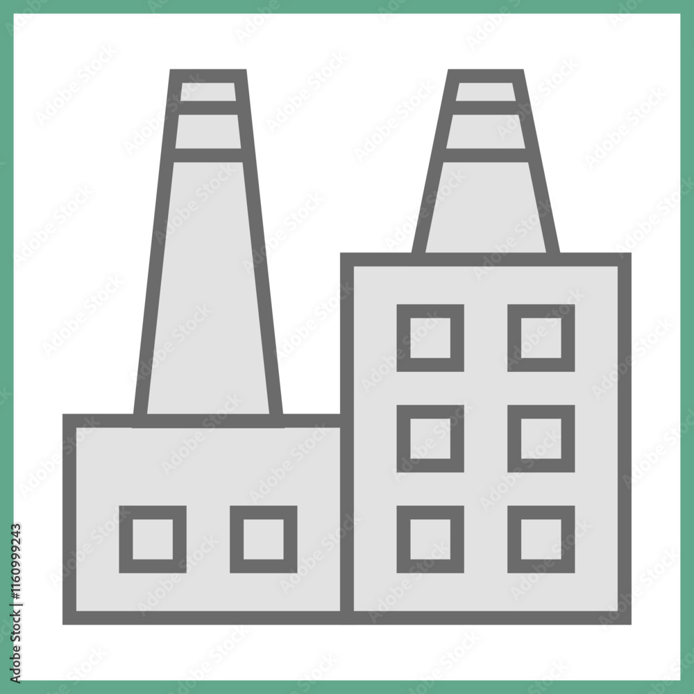Manufacturing Plant icon design Manufacturing Plant icon design
