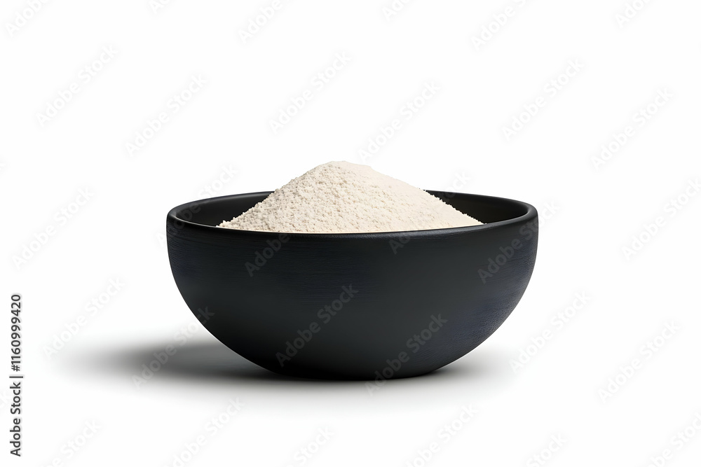 3D Render of Flour in a Bowl