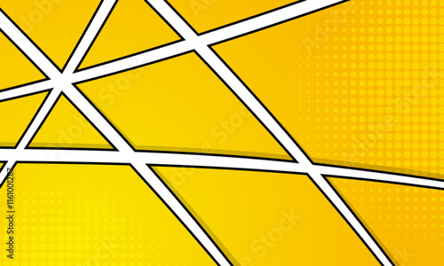 yellow comic abstract scene page background